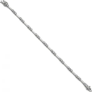 Pulseras Finas | LINEARGENT Pulseras finas de plata múltiples motivos de quarzo adamantinos