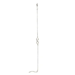Pulseras Finas | LINEARGENT Pulseras finas de plata motivo infinito central