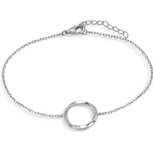 Pulseras Finas | LINEARGENT Pulseras finas diseño círculo envolvente y circonitas