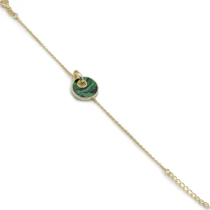 Pulseras Finas | LINEARGENT Pulseras finas formadas por malachite y circonitas