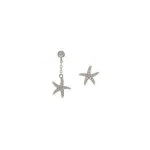 Segundo Pendiente | LINEARGENT Segundo pendiente de plata con charm de estrella de mar